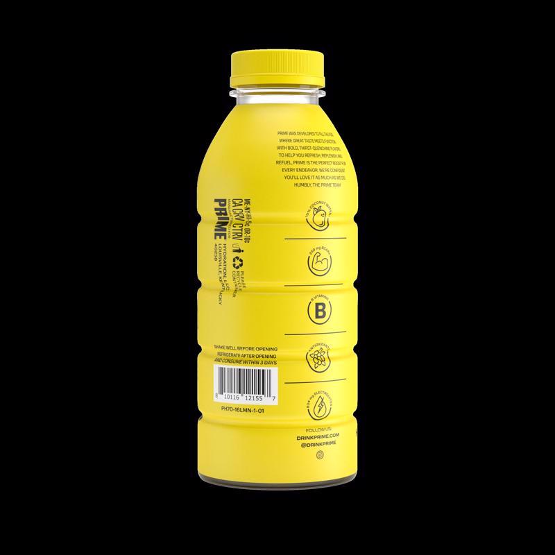 Prime Hydration 810116121557 Hydration Drink, Lemonade, 16.9