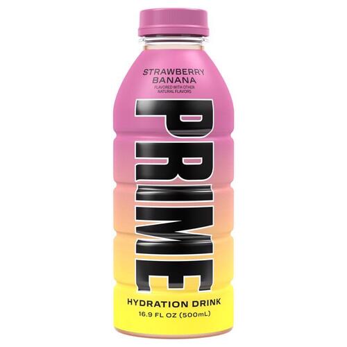 Prime Hydration 810116123506 Beverage Banana/Strawberry 16.9 oz