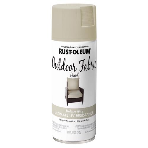 Fabric Spray Paint Flat Medium Gray 12 oz Medium Gray