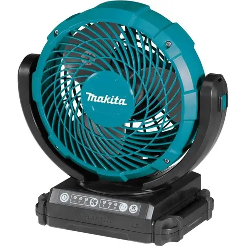 Cordless Jobsite Fan 11-1/8" H 3 speed Oscillating Blue