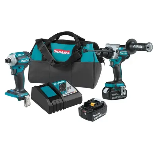 LXT Brushless Combination Kit, Battery Included, 18 V, 2-Tool, Lithium-Ion Battery Teal