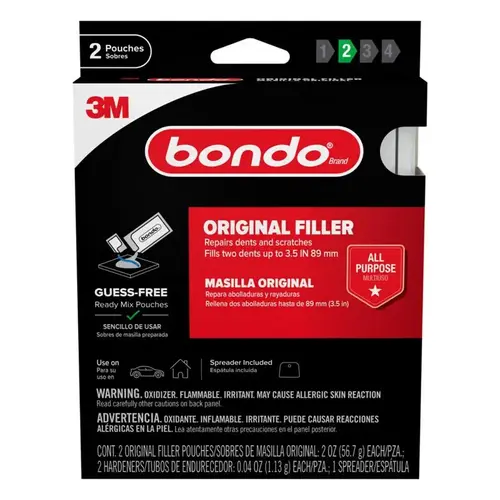 3M OR-2PK-ES Original Filler, Ready Mix Pouches, 2 oz - pair White