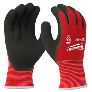 Milwaukee XX-Large Red Latex Level 1 Cut Resistant Insulated Winter Dipped Work Gloves (2-Pack)