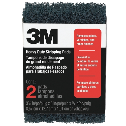 3M 10111 Heavy Duty Stripping Pad, 3-1/2 in W x 5 in L, Blue