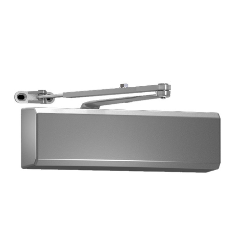 4050 Series Size 1 to 6 Sprayed Aluminum Grade 1 Surface Door Closer, Extra Duty Arm, Non-Handed