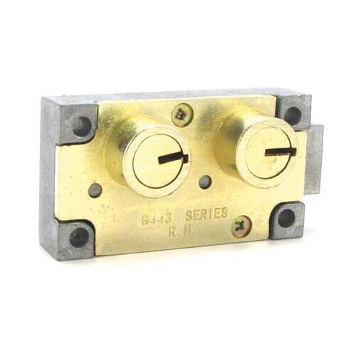 Bullseye B443-BR-4-RH Double Large Nose Brass Safety Deposit Lock, #4 Guard Key