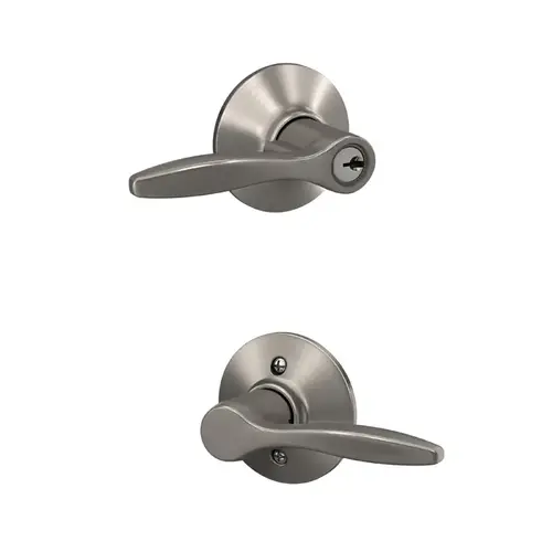 Left Hand Delfayo Lever Storeroom Lock C Keyway with 16211 Latch and 10063 Strike Satin Nickel Finish