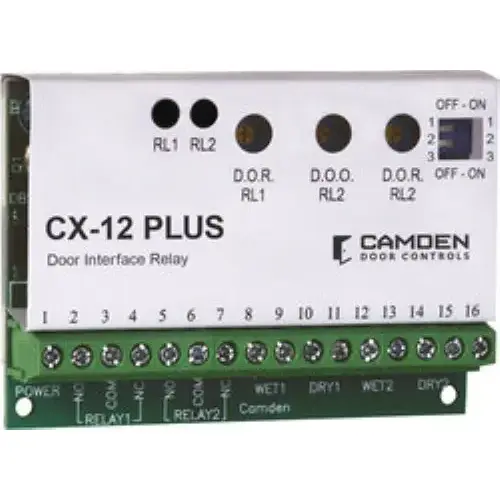 Door Interface Relay, Eight Programming Modes with Three Adjustable Time Delays