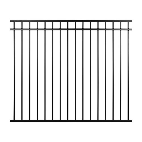 Nuvo Iron CPRTB7260 Coral Fence Panel, 60 in H, Iron, Textured Black