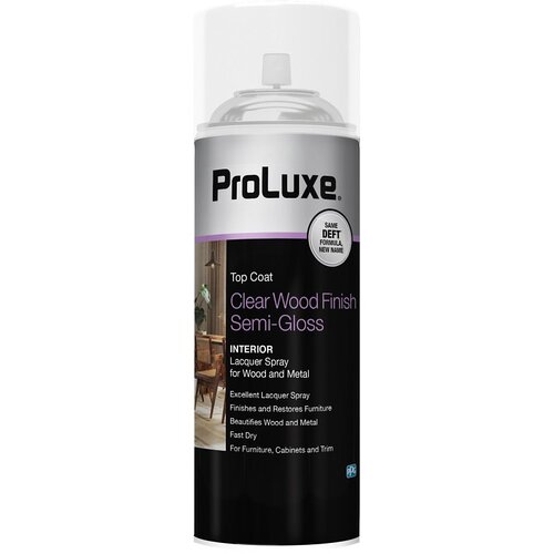 ProLuxe PLX011S/54 Lacquer, Semi-Gloss, Aerosol, Clear, 12.25 oz, Can