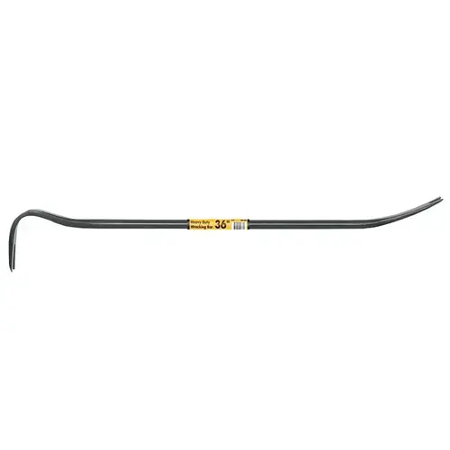 Vulcan BU-90X Wrecking Bar, 36 in L, Steel, Black, 7/8 in