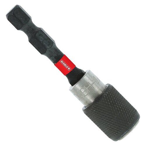 Quick-Change Drive Bit Holder, 1/4 in Shank, Hex Shank