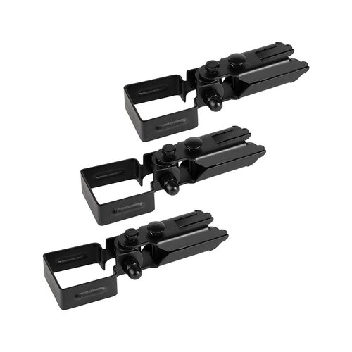 Nuvo Iron BUS01RTXB SWVL BRACKET STL TXRD BLK UNIV - pack of 3