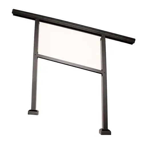 Handrail Kit, Aluminum, Textured Black, Powder-Coated, For: 2 to 3 High-Step Railing Projects