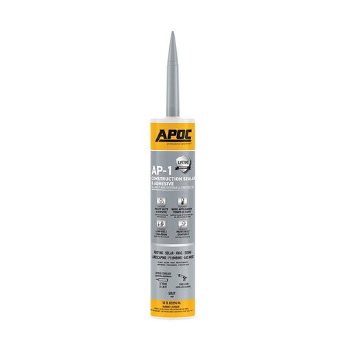 APOC AP-1000-7-61-XCP12 CNSTRN SLNT & ADH HD GRAY 10OZ - pack of 12