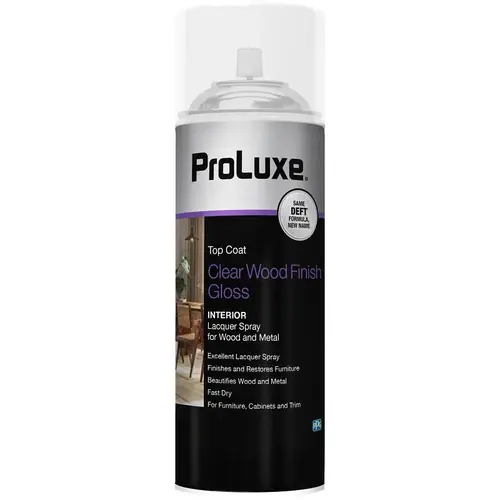 12.25 Oz. Gloss Clear Wood Finish Interior Spray Lacquer