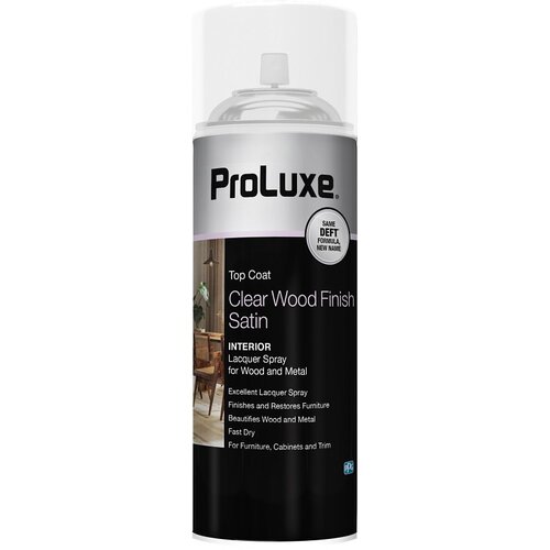 Lacquer, Satin, Aerosol, Clear, 12.25 oz, Can