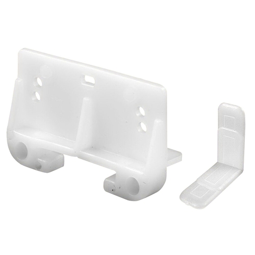 Drawer Track Guide Kit, Plastic, White Yellow - pack of 2