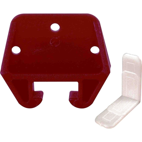 Drawer Track Guide Kit, Undermount Mounting, Plastic, Red