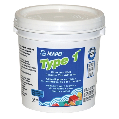 MAPEI 0116504 1040011 Tile Adhesive, White, 3.79 L