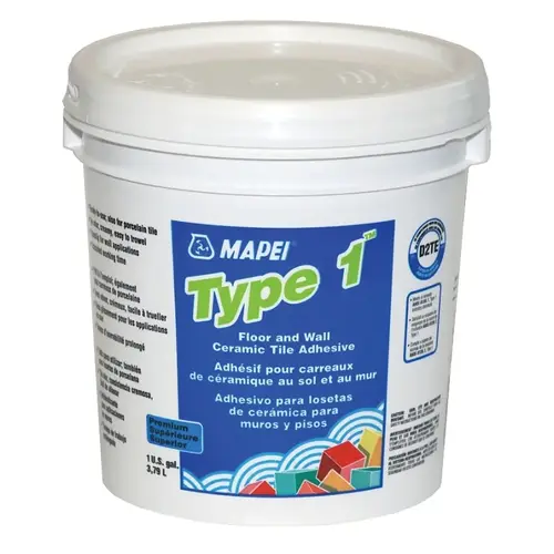 1040011 Tile Adhesive, White, 3.79 L