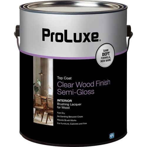 Lacquer, Semi-Gloss, Liquid, Clear, 1 gal - pack of 4