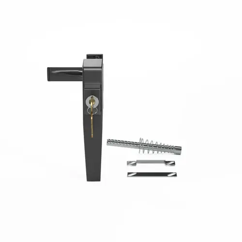 Push Button Latch with Key Black