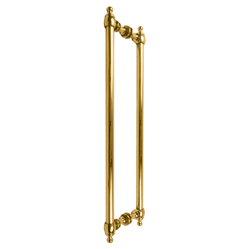 Polished Brass Colonial Style 18" Back-to-Back Towel Bars