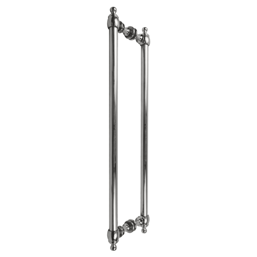 CRL C0L18X18CH Polished Chrome Colonial Style 18" Back-to-Back Towel Bars