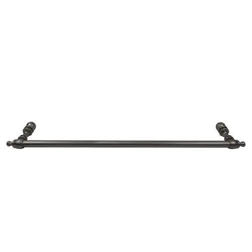 CRL C0L240RB Oil Rubbed Bronze 24" Colonial Style Single-Sided Towel Bar