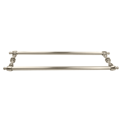 CRL C0L24X24BN Brushed Nickel Colonial Style 24" Back-to-Back Towel Bars
