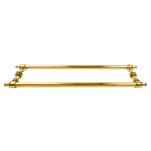 Polished Brass Colonial Style 24" Back-to-Back Towel Bars