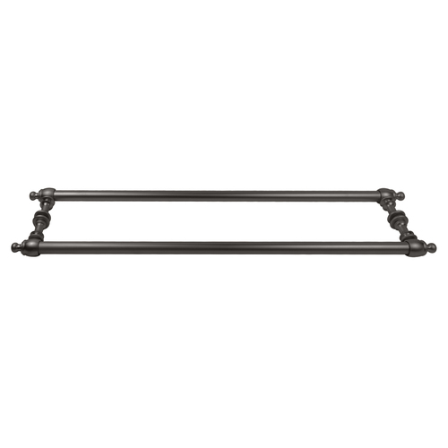 CRL C0L24X240RB Oil Rubbed Bronze Colonial Style 24" Back-to-Back Towel Bars