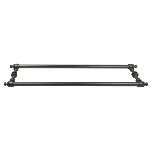 CRL C0L24X240RB Oil Rubbed Bronze Colonial Style 24" Back-to-Back Towel Bars