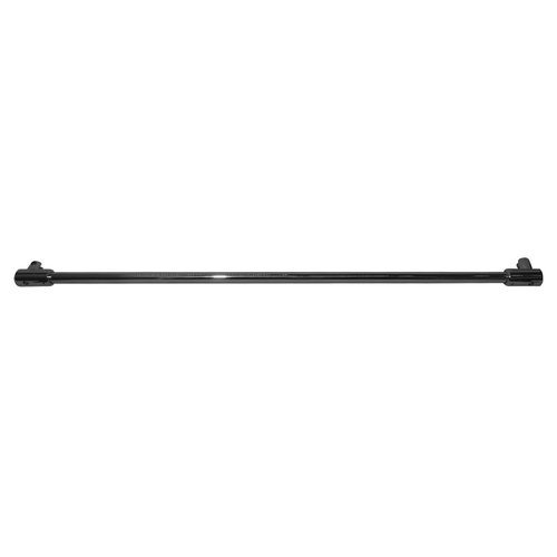 Black Frameless Shower Door Fixed Panel Glass-To-Glass Support Bar for 3/8" to 1/2" Thick Glass