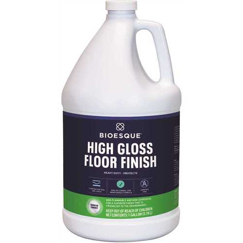 BIOESQUE BSHGF-4/1Gal 1 Gallon High Gloss Floor Finish Green Seal Certified - pack of 4