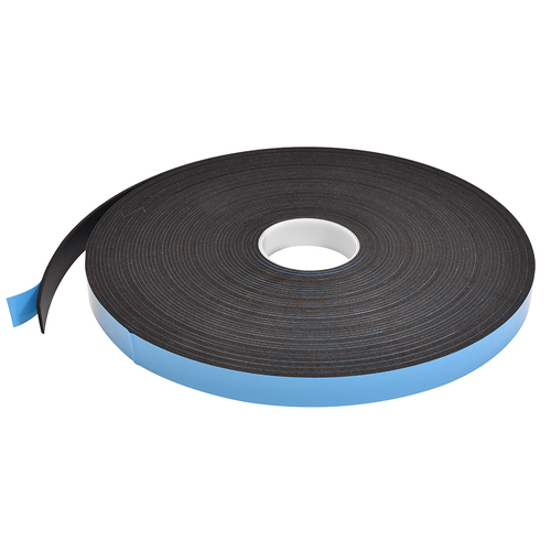 CRL 74418X1BL Black 1/8" x 1" Single Sided Foam Glazing Tape