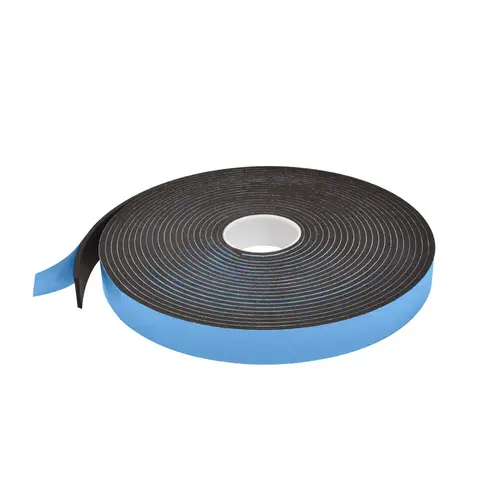 Black 1/4" x 1-1/2" Single Sided Foam Glazing Tape