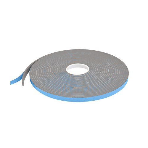 Gray 1/4" x 1/2" Single Sided Foam Glazing Tape