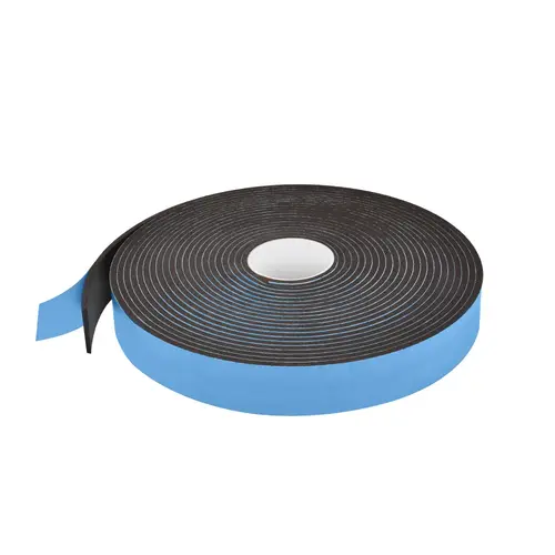 Black 1/4" x 2" Single Sided Foam Glazing Tape