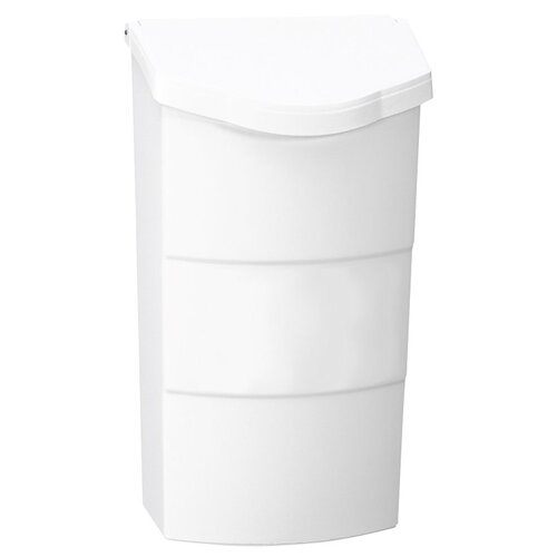 Standard Mailbox, 440 cu-in, Plastic, Textured, White, 8-1/4 in W, 4 in D, 13-3/4 in H