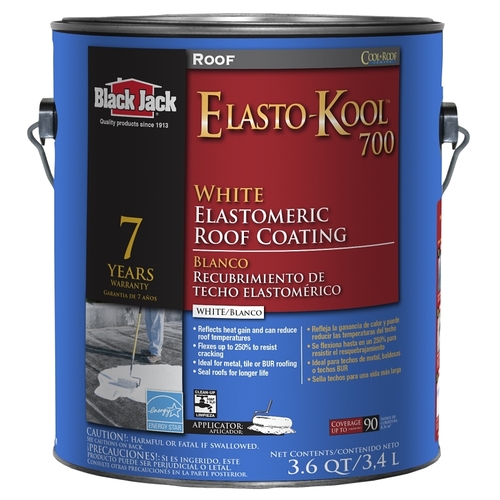 SK-7701 Elastomeric Roof Coating, White, 3.4 L Pail, Liquid - pack of 4