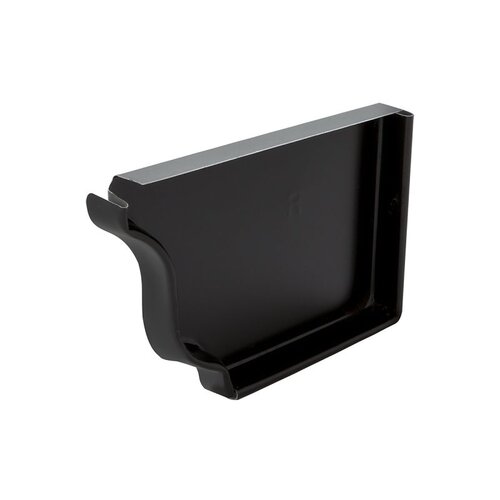 Gutter End Cap 5" H X 0.25" W X 3.25" L Black Aluminum K Black - pack of 15