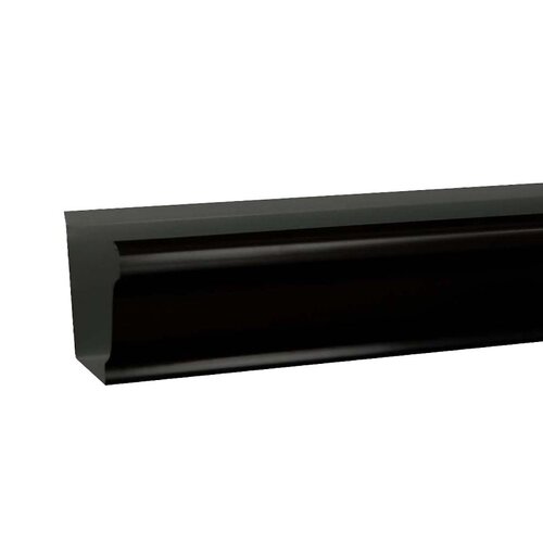 Gutter 3.25" H X 5" W X 120" L Black Aluminum K Black