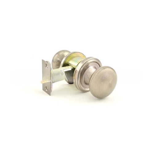 Impresa Entry Lock with Adjustable Latch and Full Lip Strike Antique Nickel Finish