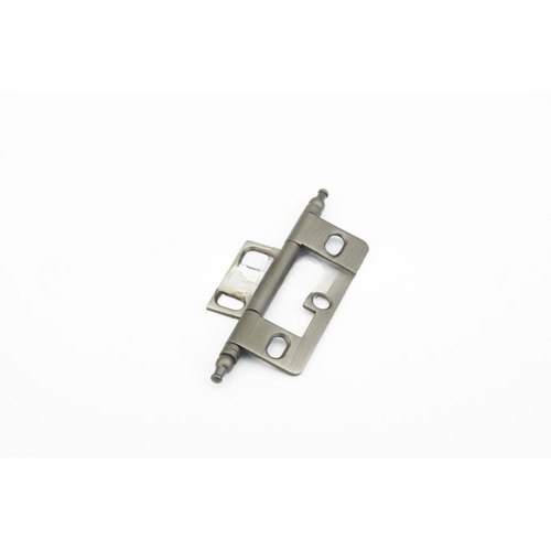 Minaret Tip Non-Mortise Cabinet Hinge Antique Nickel Finish