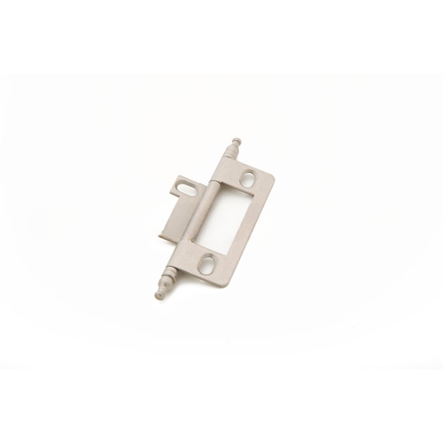 Minaret Tip Non-Mortise Cabinet Hinge Distressed Nickel Finish