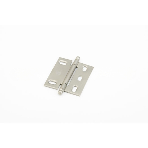 Ball Tip Mortise Cabinet Hinge Satin Nickel Finish