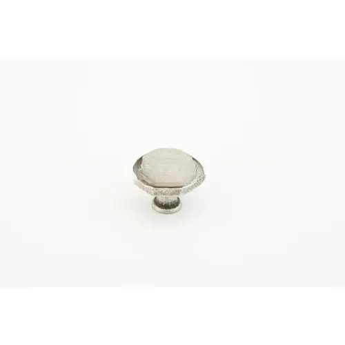 1-1/8" Firenza Octagonal Cabinet Knob Firenza Silver Finish