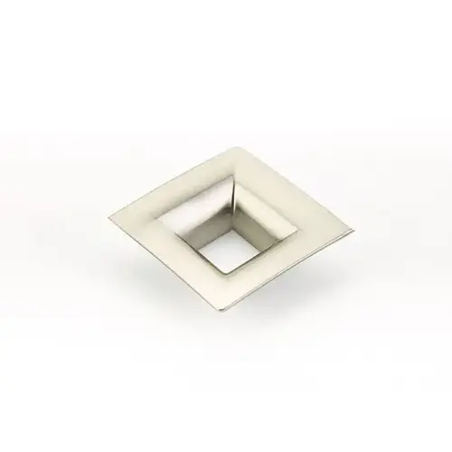 32mm Center to Center Flared Square Finestrino Cabinet Pull Satin Nickel Finish